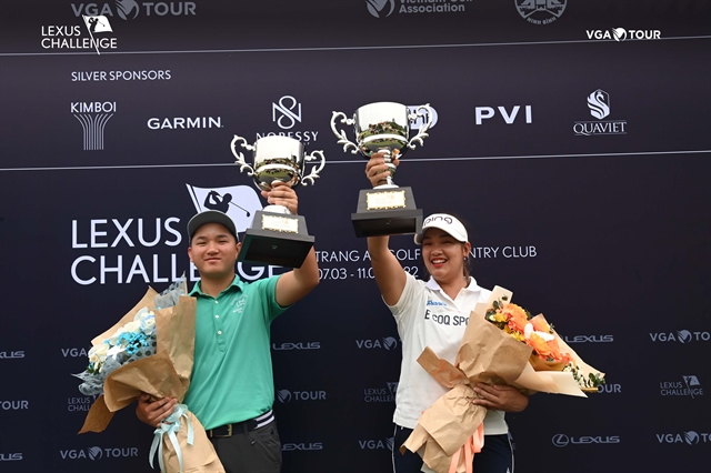 Minh and My win first prizes in Golf Lexus Challenge 2022